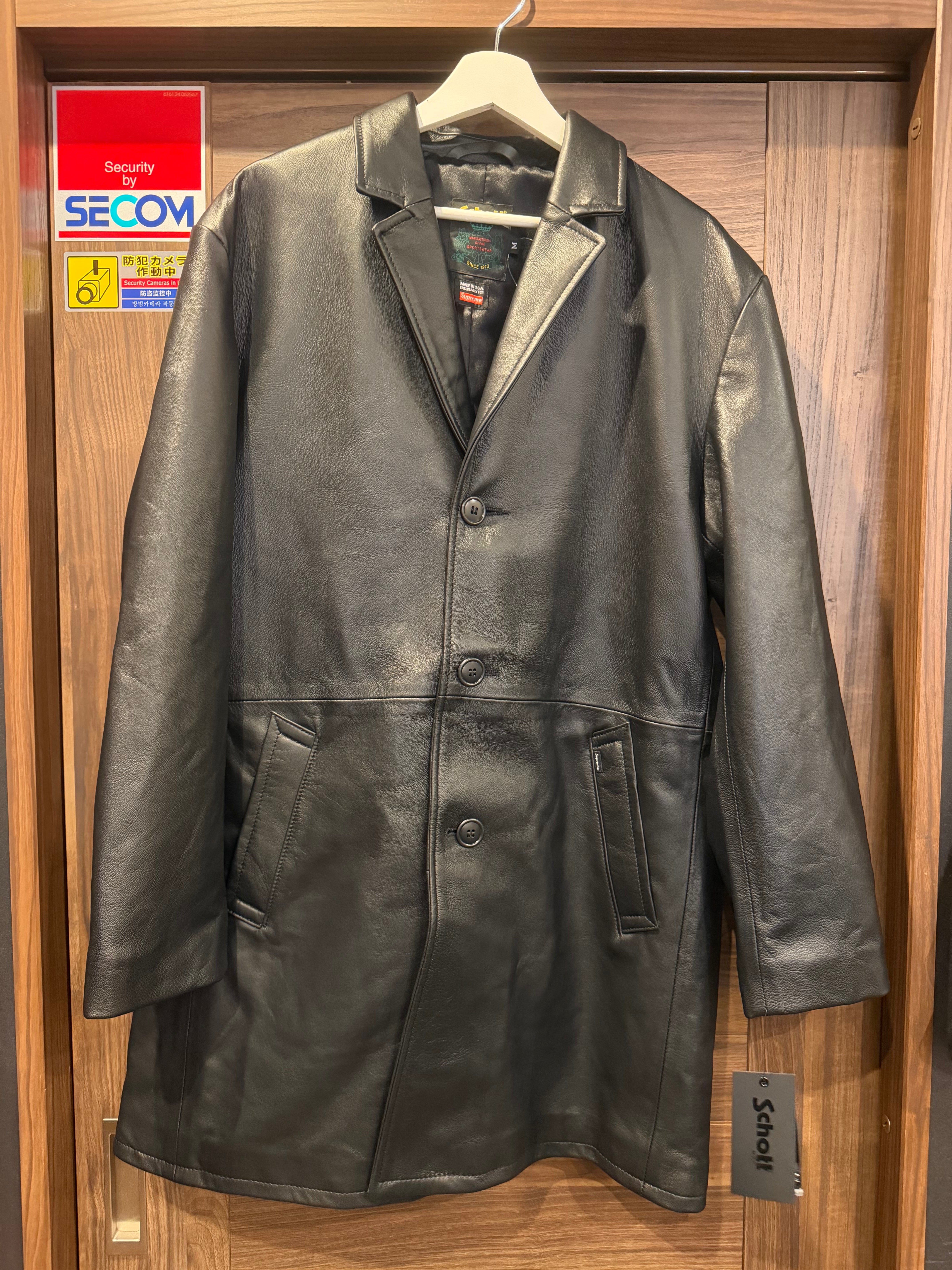 Size【M.L.XL】 SUPREME シュプリーム 26SS Schott Leather Overcoat 