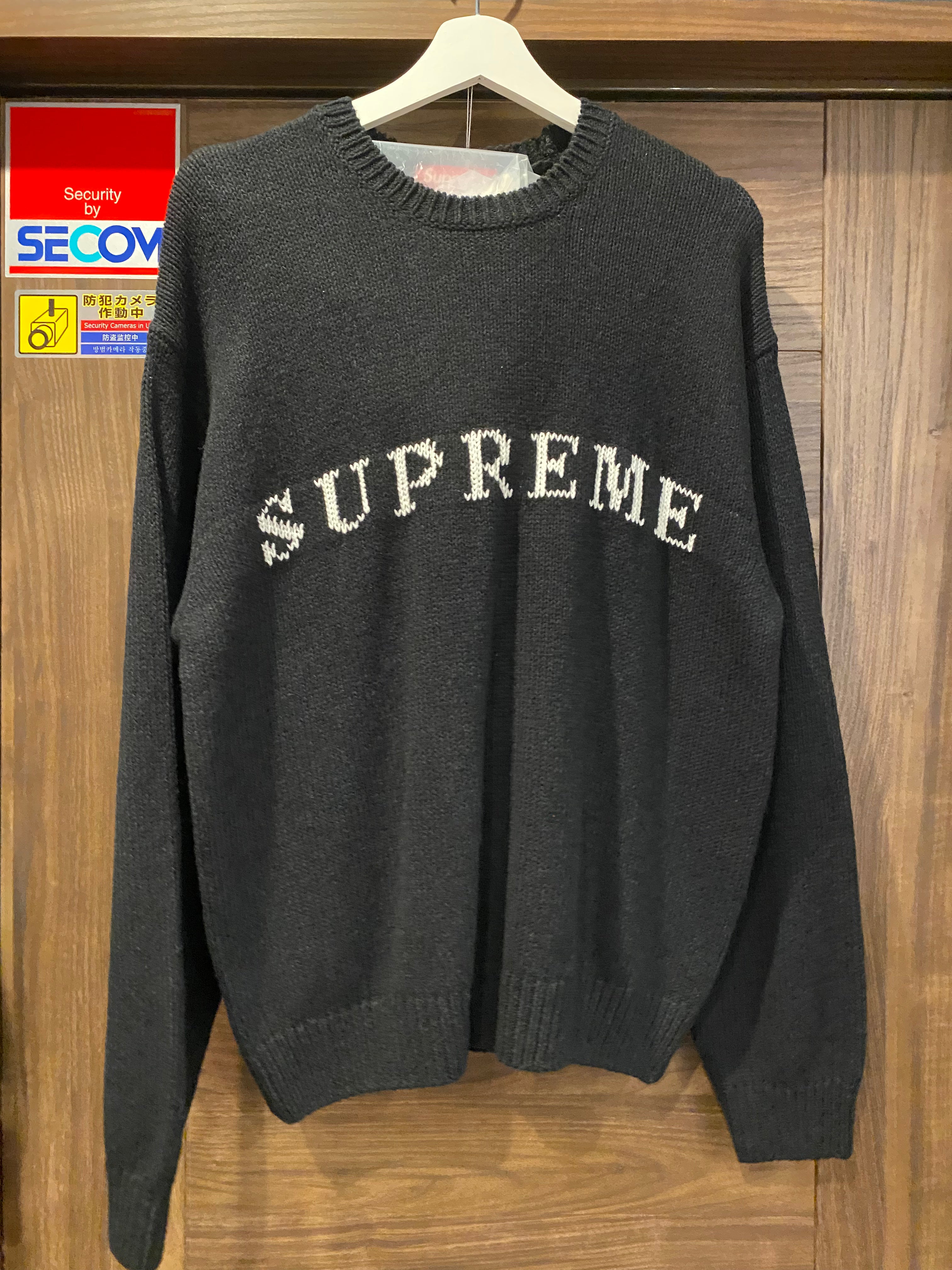 Size【S】 SUPREME シュプリーム 25SS Contrast Logo Sweater Black