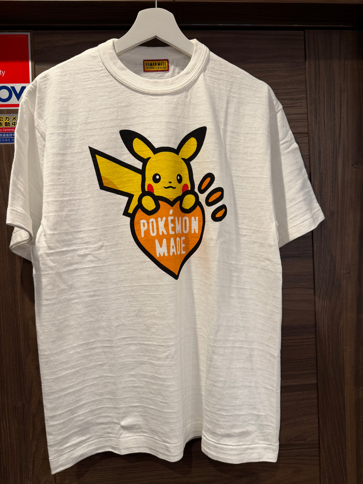 L] HUMAN MADE x Pokemon Made Graphic T-Shirt (Pikachu) Shibuya 