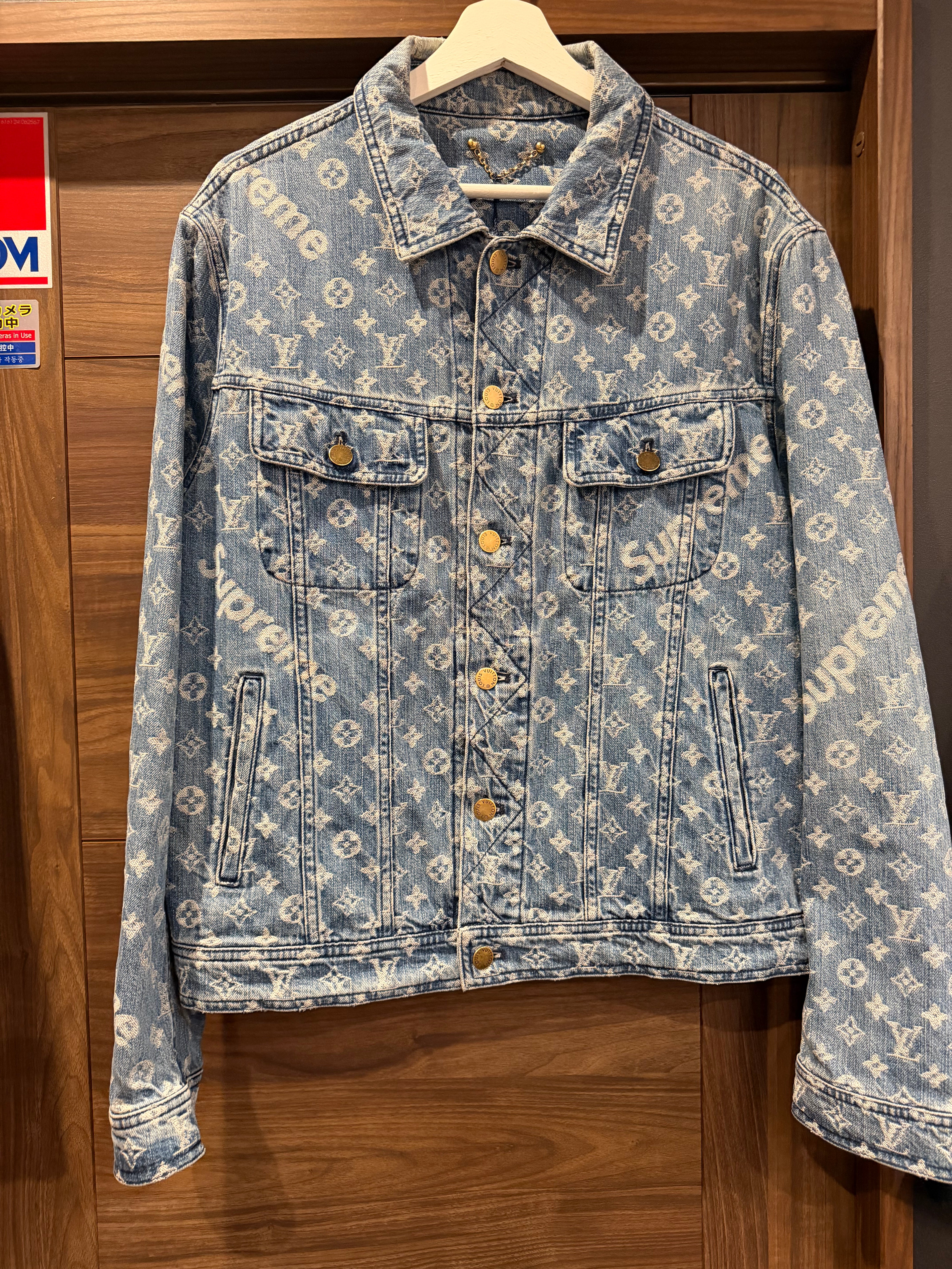 Size【50】 SUPREME シュプリーム 17SS Louis Vuitton Jacquard Denim